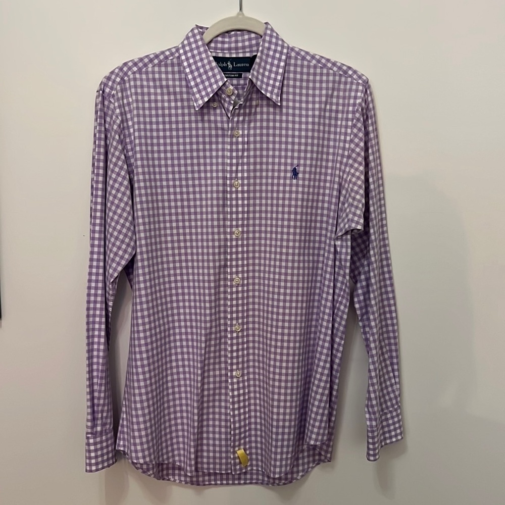 M - Ralph Lauren Custom Fit Long-Sleeved Button Down Shirt